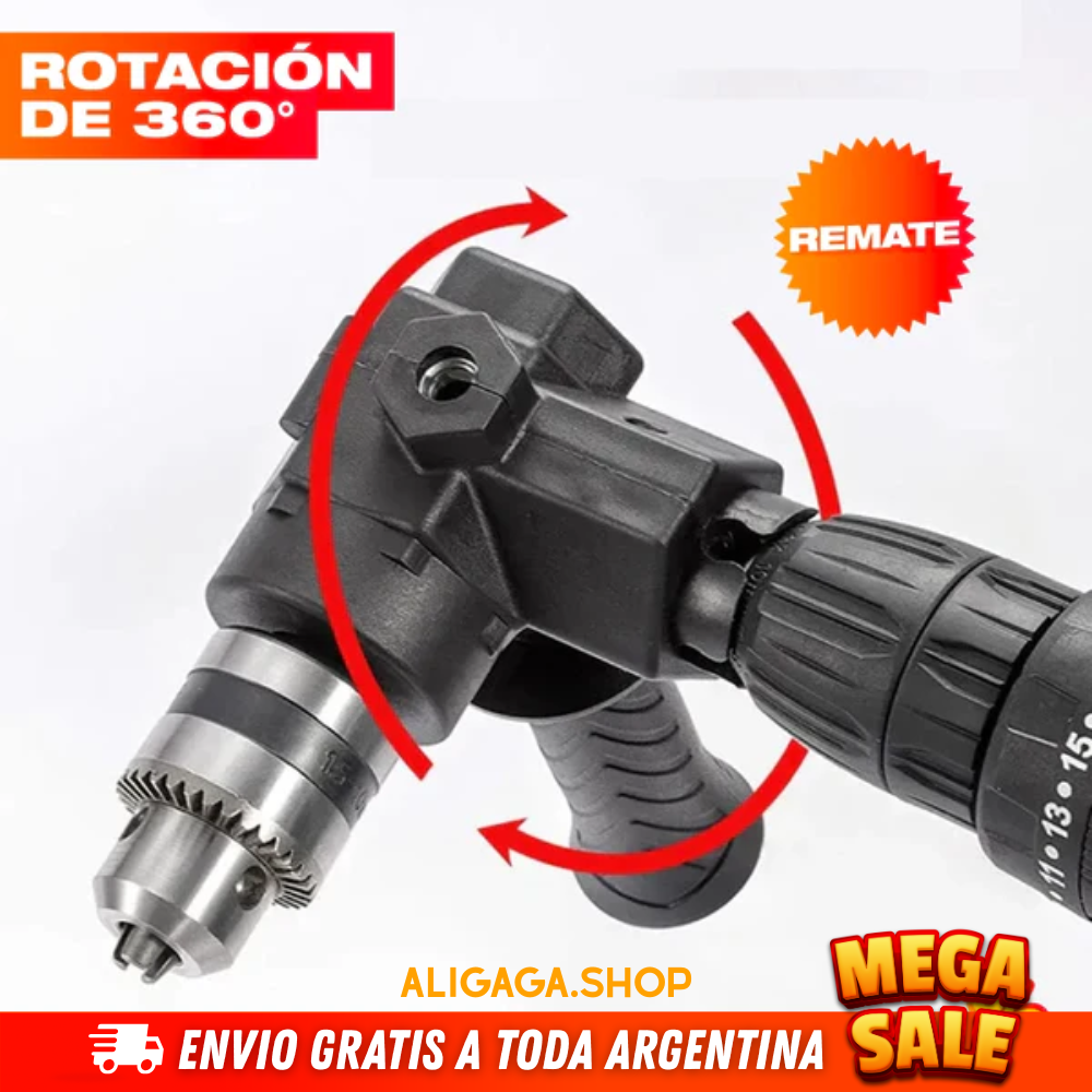ADAPTADOR CONVERTIDOR DE TALADRO A 90 GRADOS
