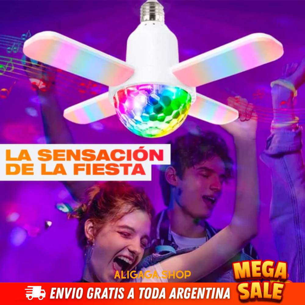 BOMBILLA LED COLORIDA Y PARLANTE BLUETOOTH