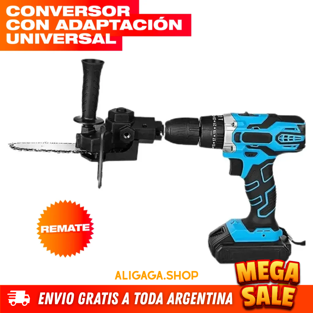 ADAPTADOR CONVERTIDOR DE TALADRO A SIERRA