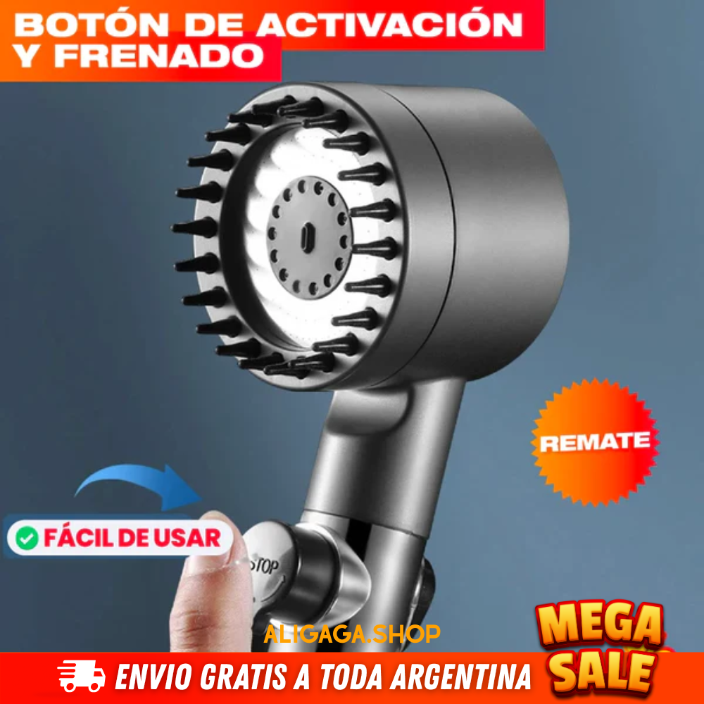 CABEZAL DE DUCHA POTENTE Y AHORRADOR