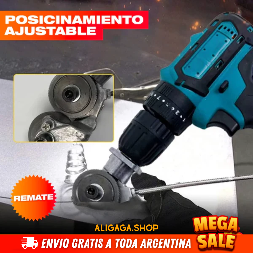 ADAPTADOR DE TALADRO A CIZALLA CORTADORA DE METAL
