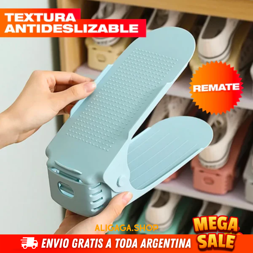 24 ORGANIZADORES DE ZAPATOS AJUSTABLES