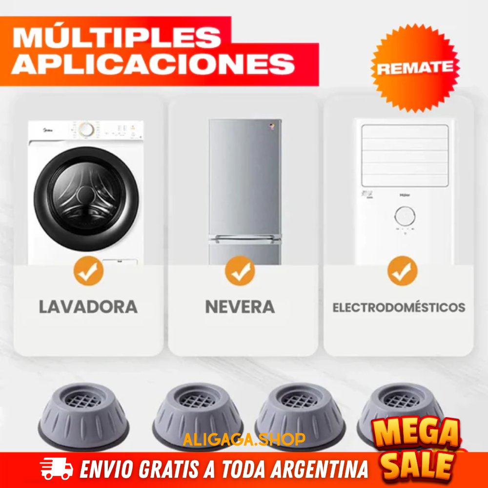 BASES PARA LAVADORA, PROTEGE TU LAVADORA DE DAÑOS