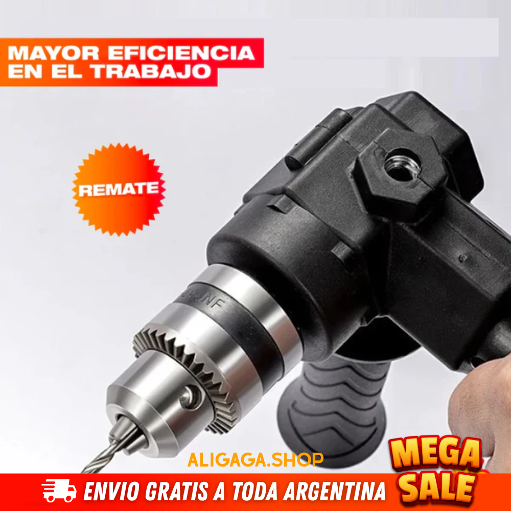 ADAPTADOR CONVERTIDOR DE TALADRO A 90 GRADOS