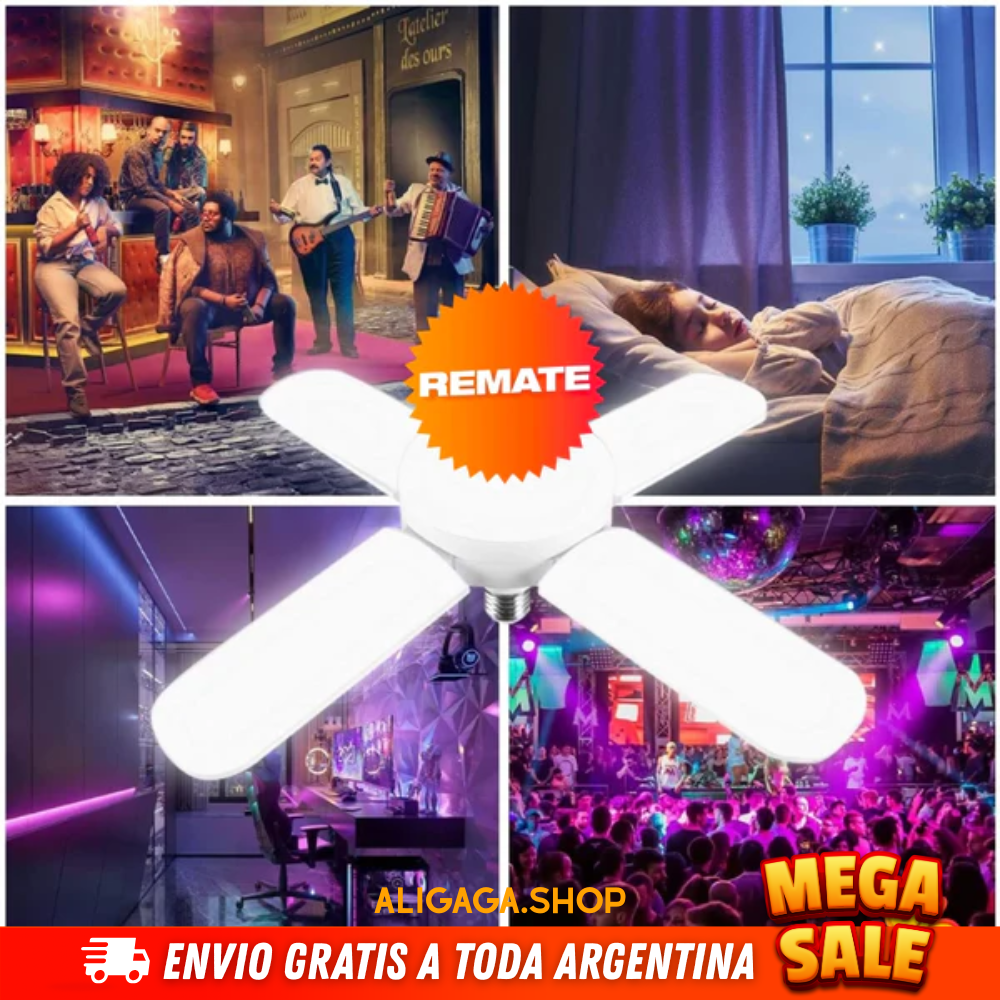BOMBILLA LED COLORIDA Y PARLANTE BLUETOOTH