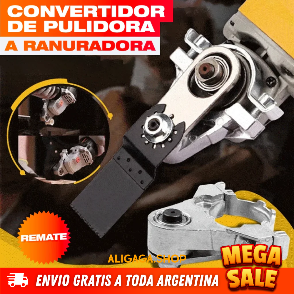 ADAPTADOR DE AMOLADORA A RANURADORA