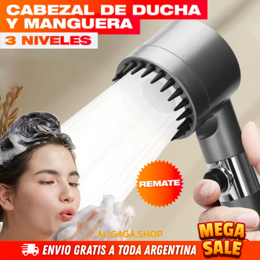 CABEZAL DE DUCHA POTENTE Y AHORRADOR