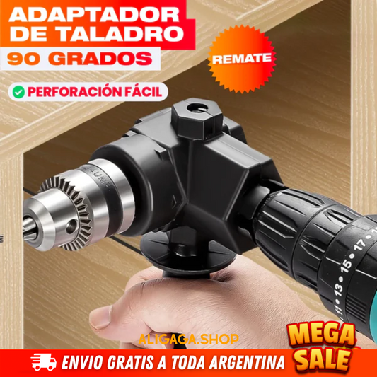 ADAPTADOR CONVERTIDOR DE TALADRO A 90 GRADOS